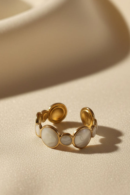 Opal adjustable ring