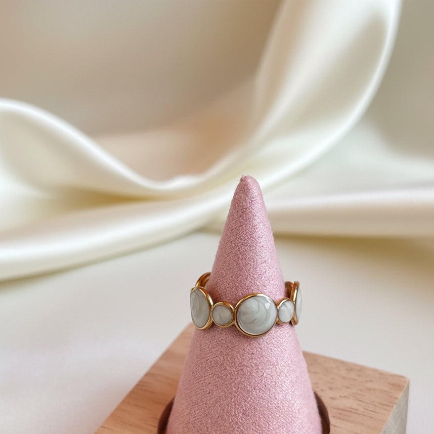 Opal adjustable ring